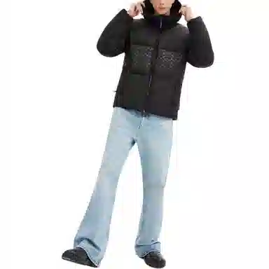 COACH Hooded Down Jacket Black
