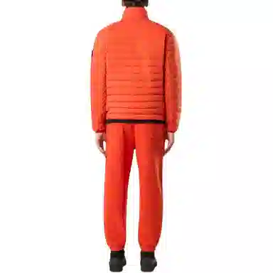 Stone Island Logo Half-Zip Down Jacket