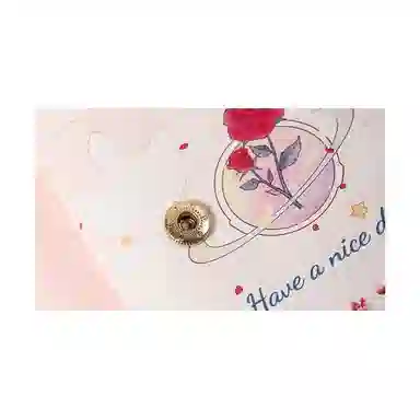 Qiajian Rose Print Card Holder