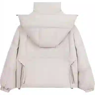 鸭鸭 短款时尚都市秋冬款小个子宽松保暖连帽鸭绒羽绒服 女款