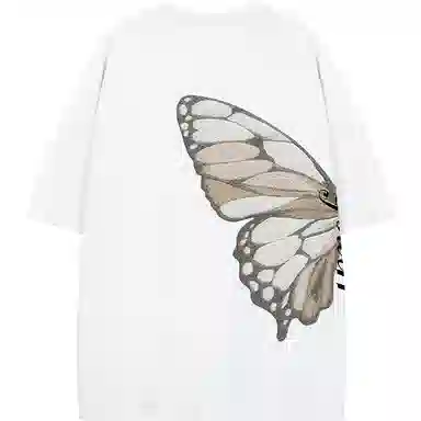 K411 Vintage Embroidered Butterfly Tee