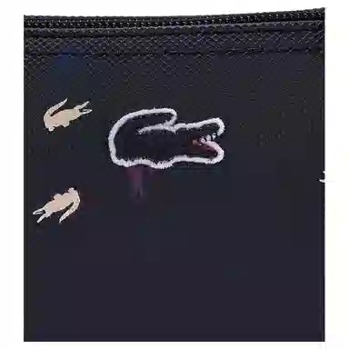 Lacoste Croc Print Tote Bag Mini Black Blue