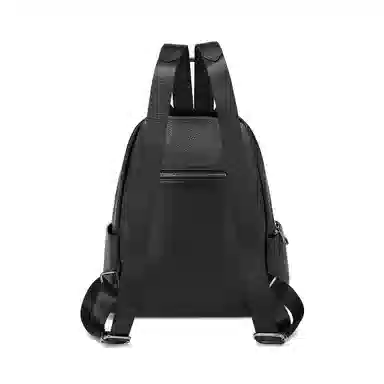 红蜻蜓 大学生高中书包电脑包通勤气质高级感 牛皮 旅行背包双肩包 常规 男女同款情侣款 黑色