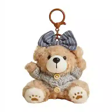 尚先生 原创小众烘焙小熊包包高级感玩具公仔书包小挂饰 毛绒 挂件 男女同款情侣款