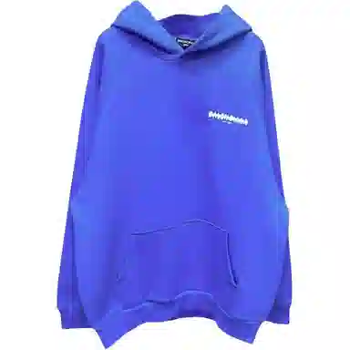 Balenciaga FW23 Logo Hoodie Blue