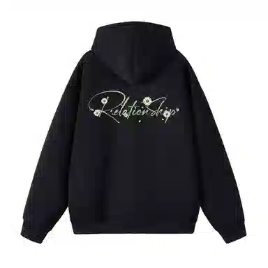 棉基因 早秋男生帽子高街职场清新简约学生潮牌经典国潮辣妹韩系女痞帅青少年穿搭复古潮男装户外通勤慵懒风基础款打底连帽卫衣 男女同款