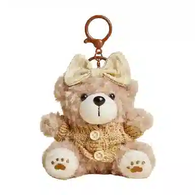 尚先生 原创小众烘焙小熊包包高级感玩具公仔书包小挂饰 毛绒 挂件 男女同款情侣款