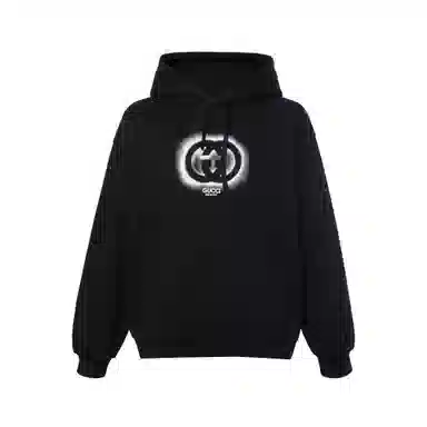 Gucci FW23 Logo Hoodie Black
