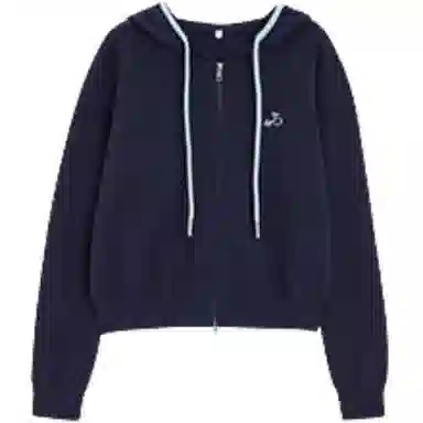 爱依服 简约纯色休闲针织衫 女款