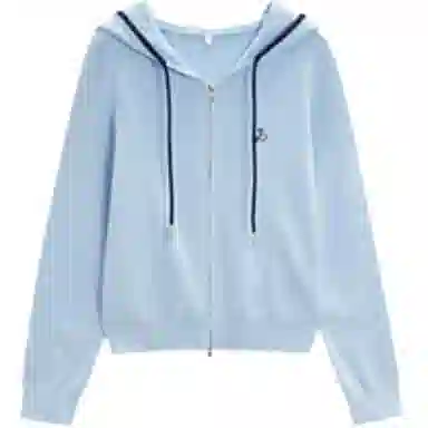 爱依服 简约纯色休闲针织衫 女款