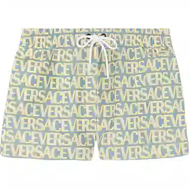 Versace SS23 Colorblock Drawstring Swim Shorts