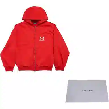 Balenciaga x Under Armour SS25 Logo Hoodie Red
