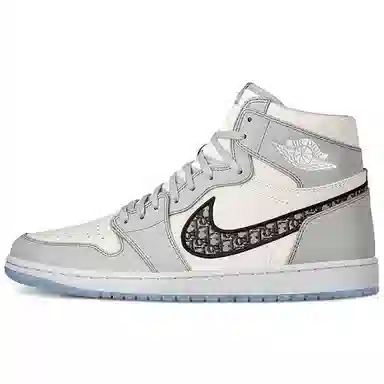 Dior x Air Jordan 1 High OG White Grey