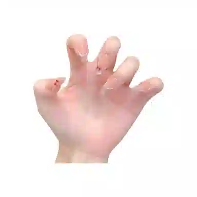 柚予颜 手工穿戴甲水光猫眼蝴蝶结显嫩少女美甲  椭圆裸色晕染 纯欲