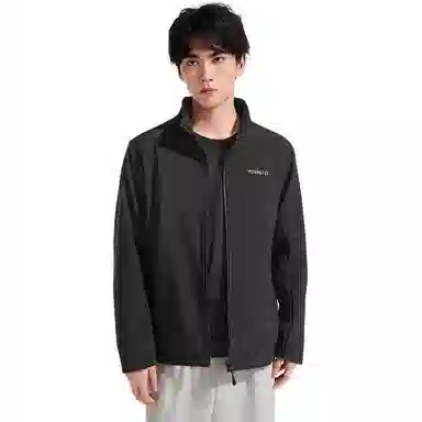 探路者  秋冬立领耐磨  软壳衣