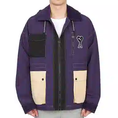 PUMA x AMI Hoodie Jacket Purple