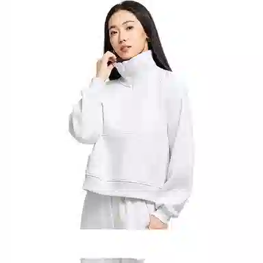 超级安踏 加绒立领纯色卫衣 女款