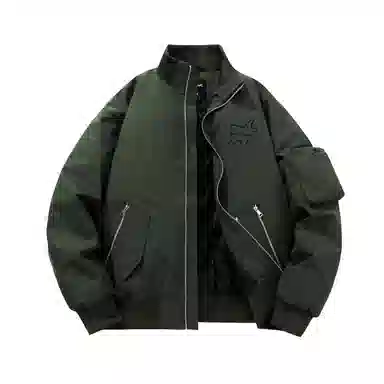 The Simpsons Streetwear Graffiti Embroidered Down Jacket