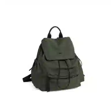 妙迪 时尚潮流百搭 织物 双肩包 常规 男女同款情侣款 椰青灰