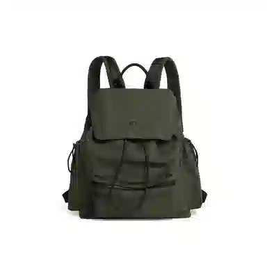 妙迪 时尚潮流百搭 织物 双肩包 常规 男女同款情侣款 椰青灰