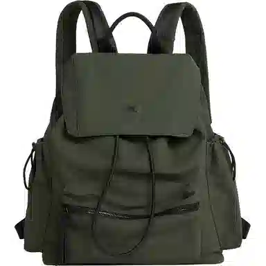 妙迪 时尚潮流百搭 织物 双肩包 常规 男女同款情侣款 椰青灰