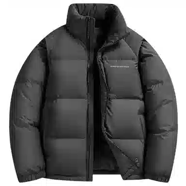 鸭鸭 户外运动韩系加厚保暖短款冬季外套纯色韩版休闲基础百搭立领面包羽绒服 男女同款