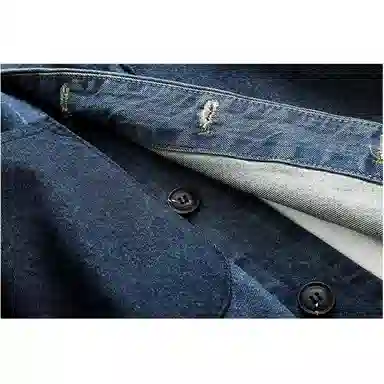 Gongnu Denim Trench Coat