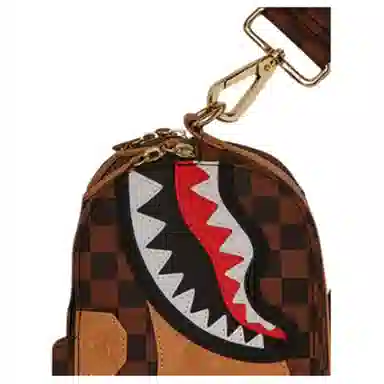 Sprayground Shark Logo Brown
