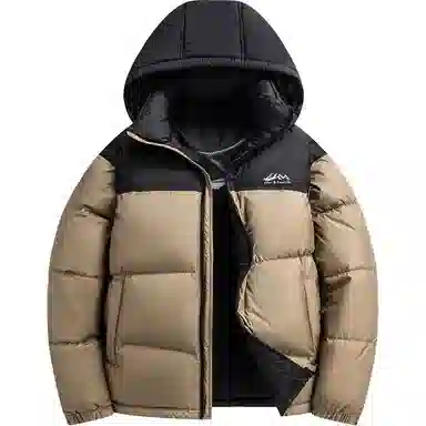 鸭鸭 极寒户外运动保暖冬季外套基础百搭短款可拆卸连帽面包羽绒服 男款