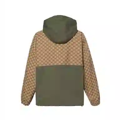 GUCCI Loose Fit Hoodie Jacket Green