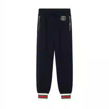 GUCCI SS23 Logo Drawstring Sweatpants Black