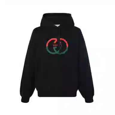 Gucci SS24 Logo Hoodie Black