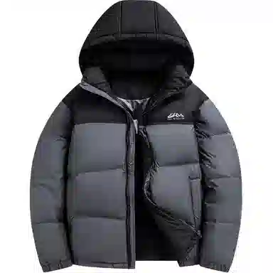 鸭鸭 极寒户外运动保暖冬季外套基础百搭短款可拆卸连帽面包羽绒服 男款