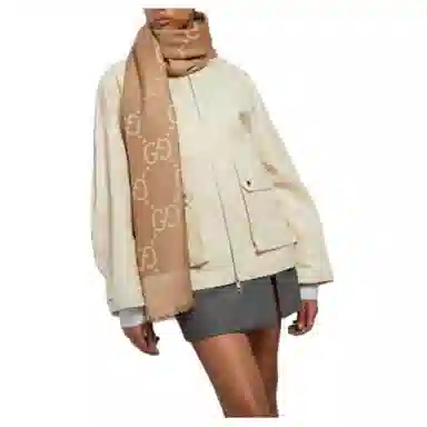 Gucci Fashion Shawl Camel