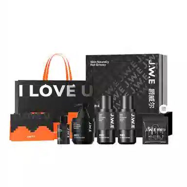 爵威尔 男士温泉 护肤套装 除螨修护祛痘补水保湿滋润控油清爽清洁提亮持久留香 四件套