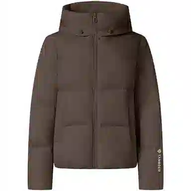 坦博尔 时尚百搭潮流纯色长袖通勤面包羽绒服 女款