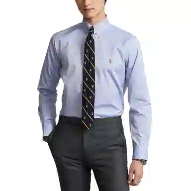 Polo Ralph Lauren SS24 Embroidered Long Sleeve Shirt Blue