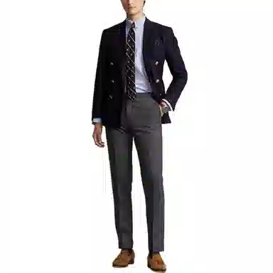 Polo Ralph Lauren SS24 Embroidered Long Sleeve Shirt Blue