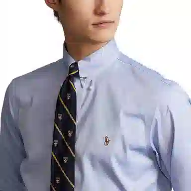 Polo Ralph Lauren SS24 Embroidered Long Sleeve Shirt Blue