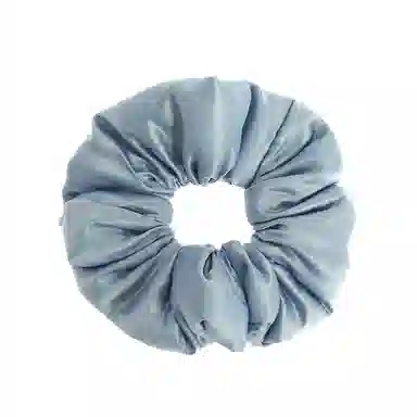 如花梦 芭蕾风褶皱缎面大肠发圈 高级感纯色真丝枕头布艺发饰 日常百搭丸子头扎发头绳 女款