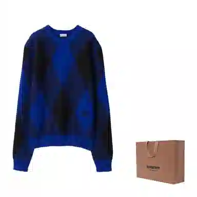 Burberry Argyle Wool Sweater