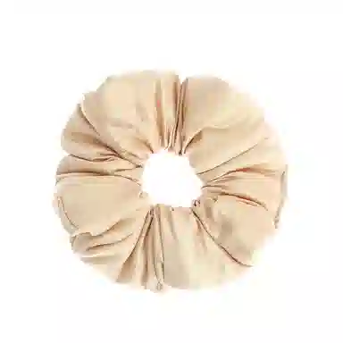 如花梦 芭蕾风褶皱缎面大肠发圈 高级感纯色真丝枕头布艺发饰 日常百搭丸子头扎发头绳 女款