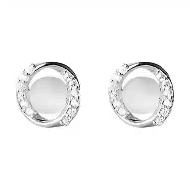 【S925银针|养耳洞】 极昼 轻奢闪耀镶钻简约个性高级感设计 气质优雅高颜值时尚百搭 睡觉免摘防过敏耳饰 锆石 耳钉 男女同款情侣款