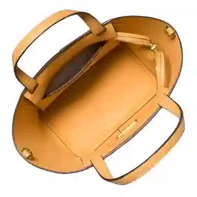 Michael Kors MK Patchwork Leather Tote Medium Honey Wheat