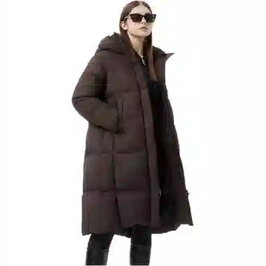 坦博尔 加厚保暖连帽常规长袖通勤面包服羽绒服 女款