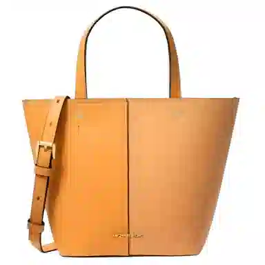 Michael Kors MK Patchwork Leather Tote Medium Honey Wheat
