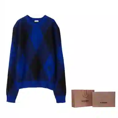 Burberry Argyle Wool Sweater