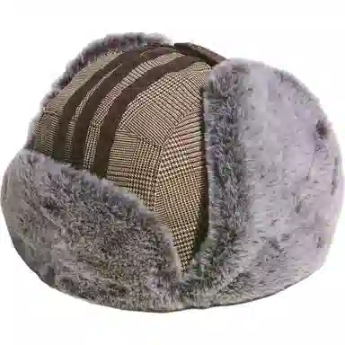 adidas Plaid Cotton Hat Brown