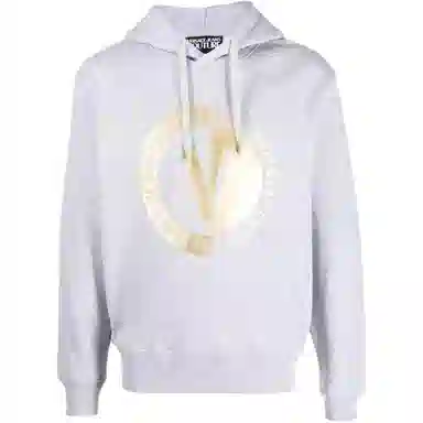 Versace Jeans Couture SS23 Logo Hoodie Gray