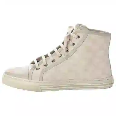 Gucci Monogram High Top Canvas Sneakers